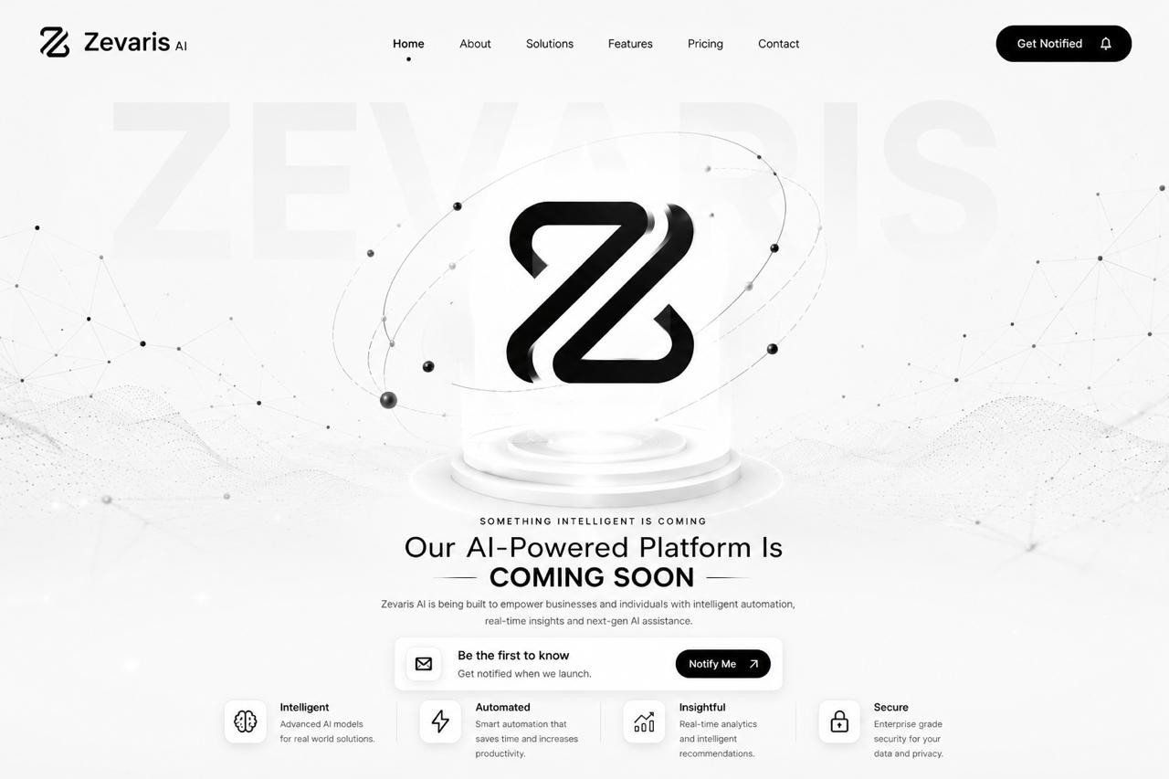 Zevaris AI — AI-powered platform, coming soon